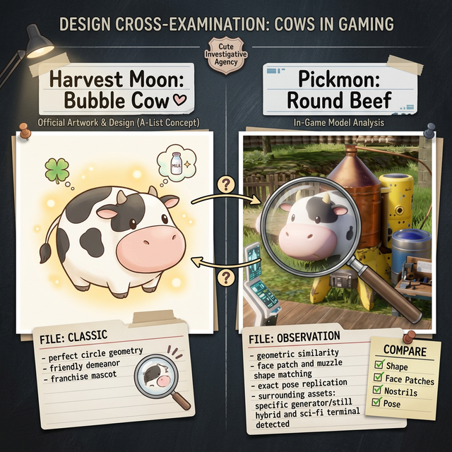 Pickmon Bubble Cow vs Story of Seasons
