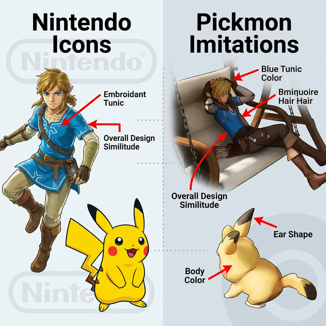 Pickmon Protagonist vs Nintendo Icons